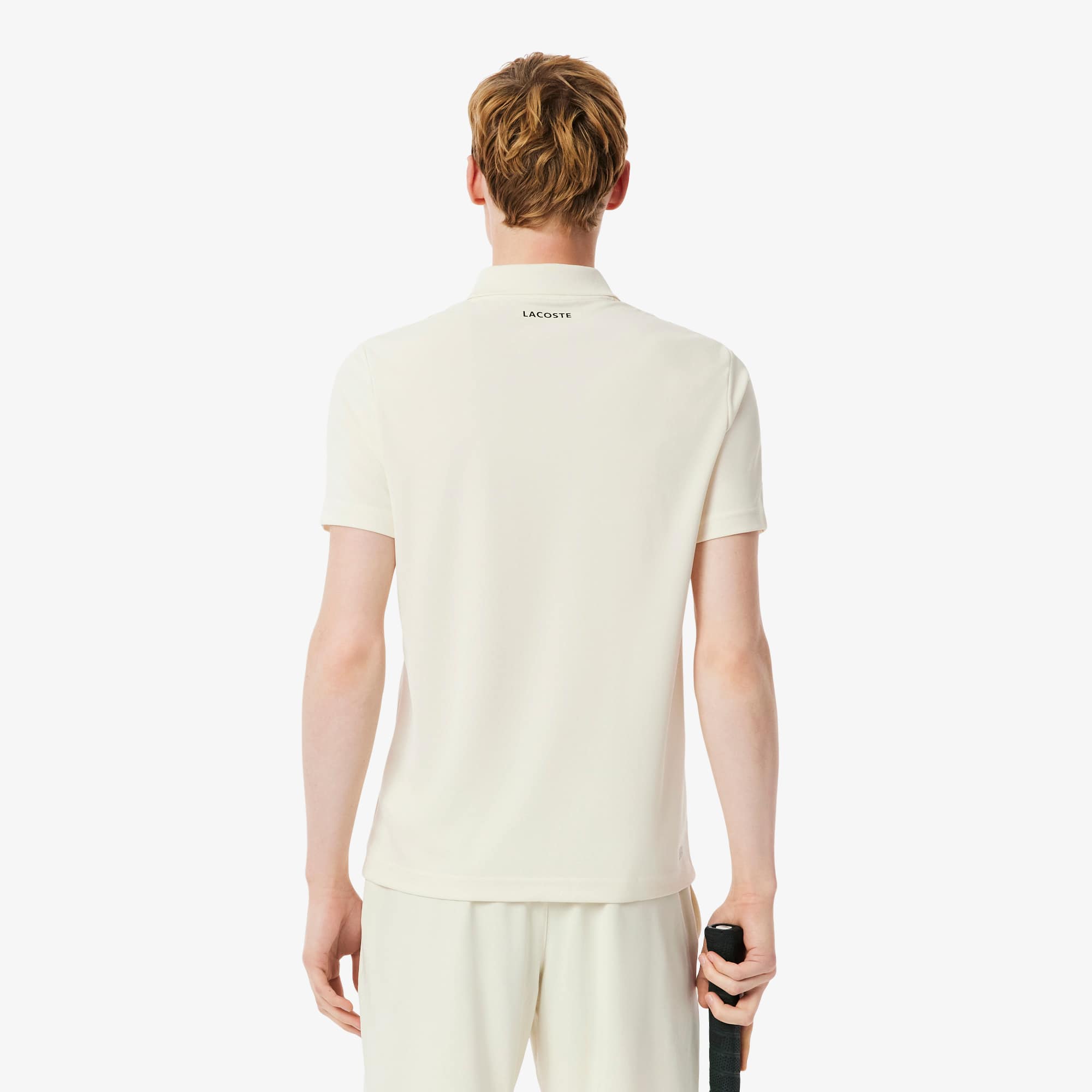 Thumbnail - Lacoste Slim Fit-Tennispolo mit Print und Ultra-Dry-Technologie - Creme Size 3XL