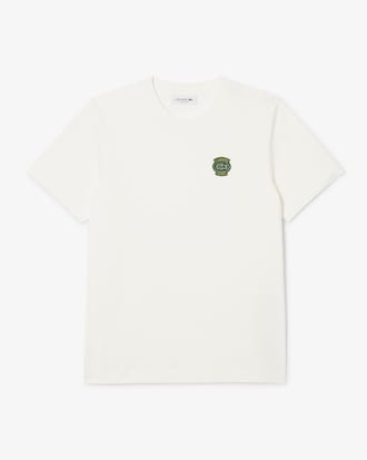 T-Shirt aus Baumwolle mit Badge