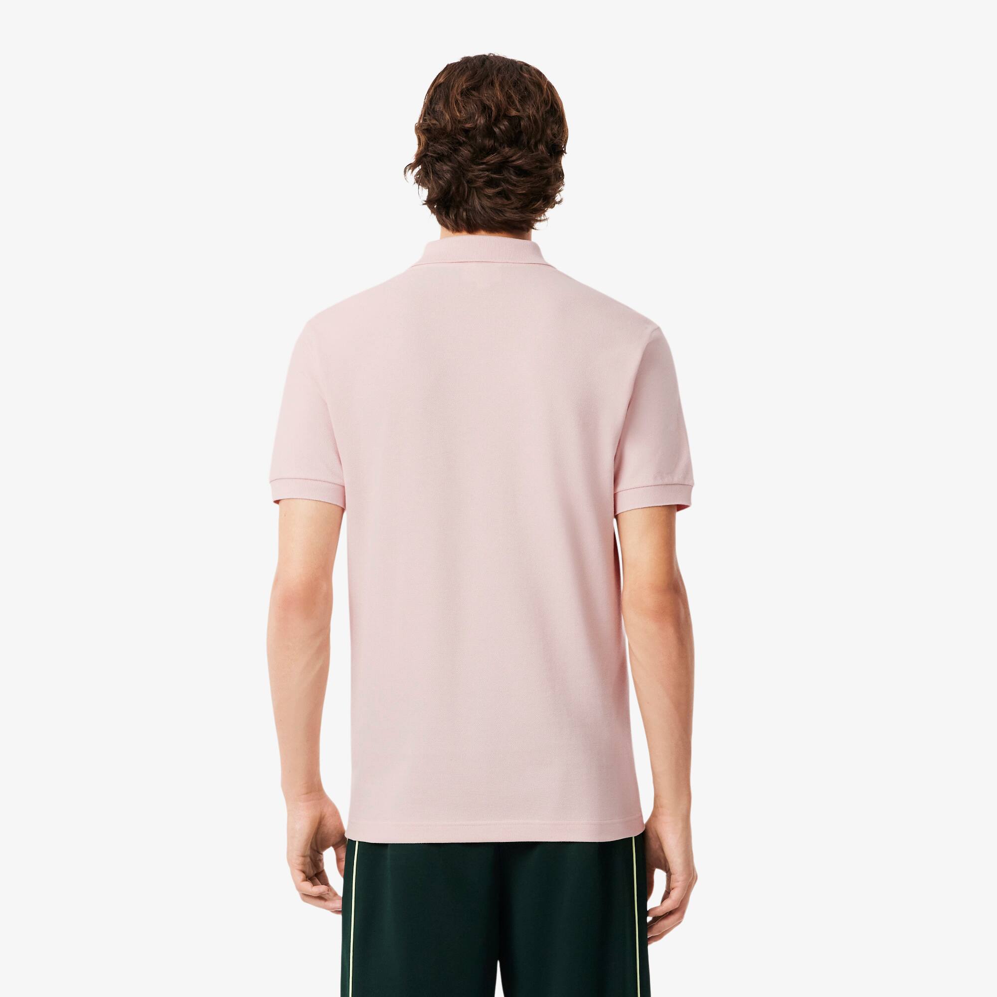 Thumbnail - Lacoste Classic Fit-Polohemd aus Mini-Piqué mit Stickerei - Hellrosa Size 6 - XL