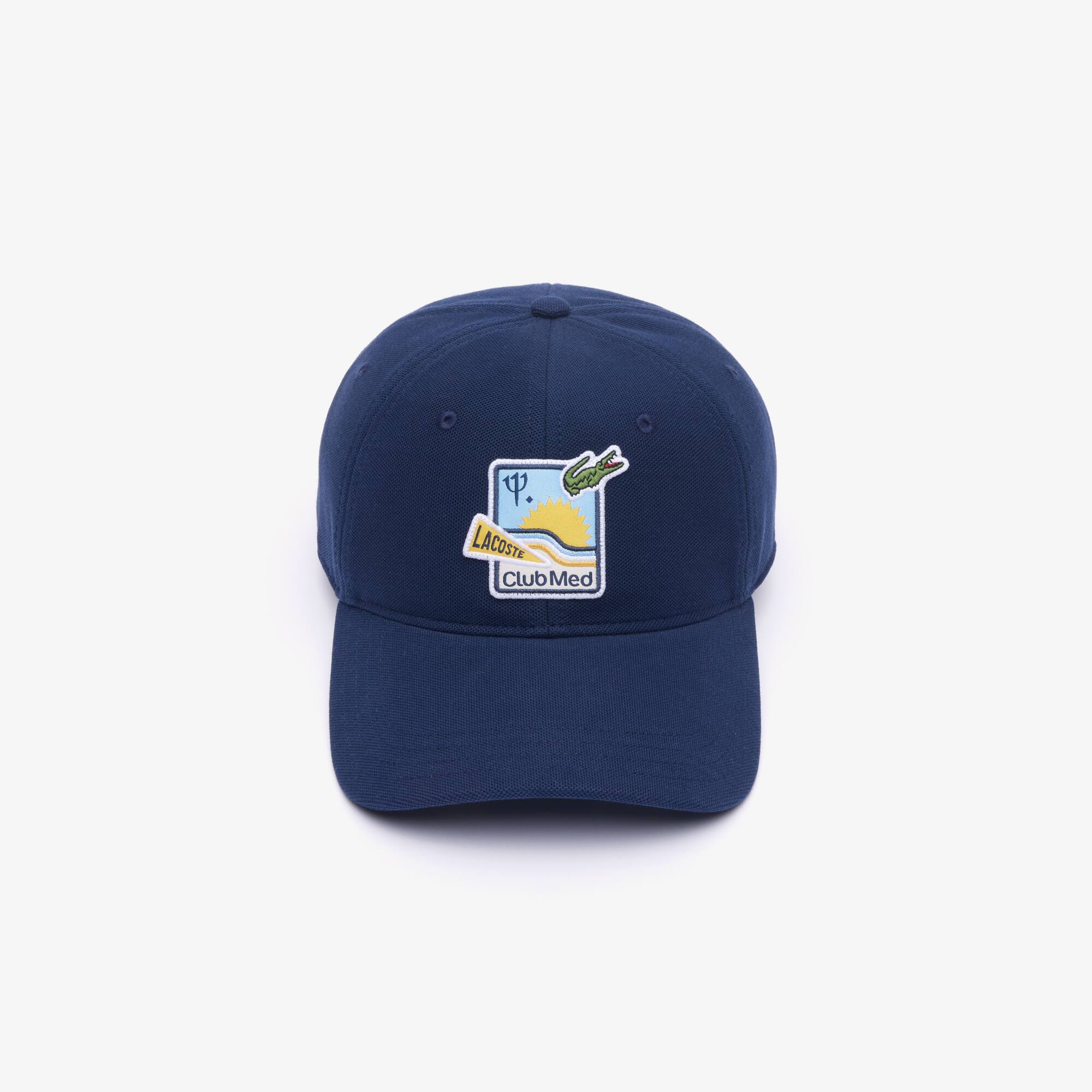 Thumbnail - Lacoste Lacoste x Club Med Piqué-Kappe - Navy Blau Size One Size