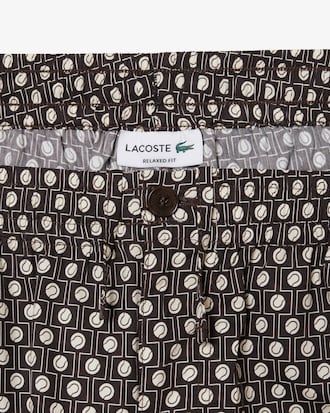 Relaxed Fit Shorts aus Baumwollmischgewebe mit Print