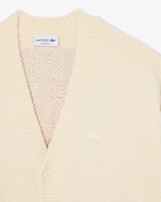 Cardigan aus Wollmischgewebe mit Wappen