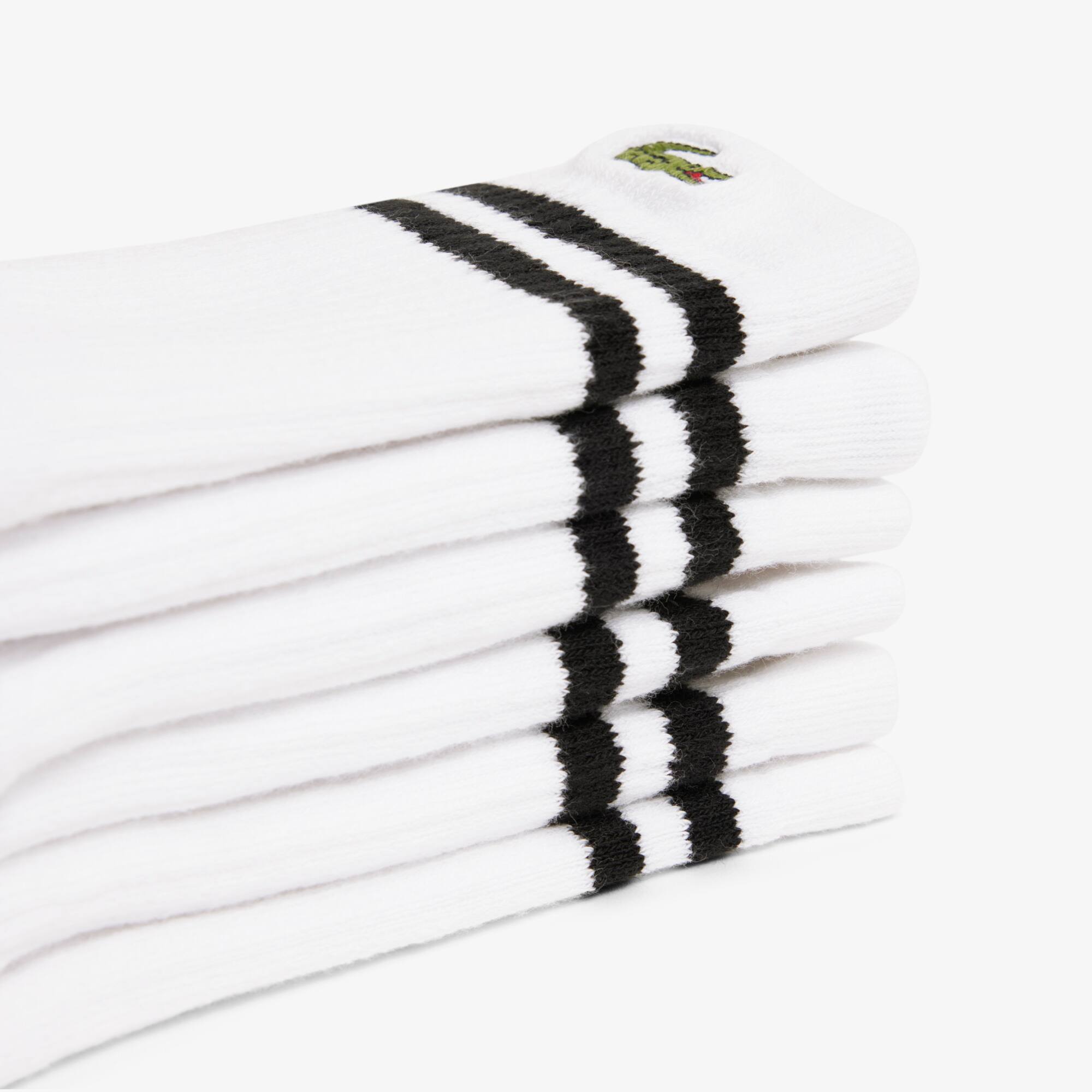 Thumbnail - Lacoste Unisex 3er-Pack Baumwollsocken - Weiß Size 7 - 38-42