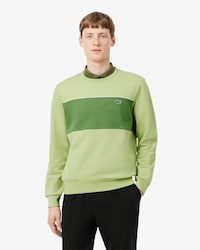 Fleece-Sweatshirt mit Colorblock-Design