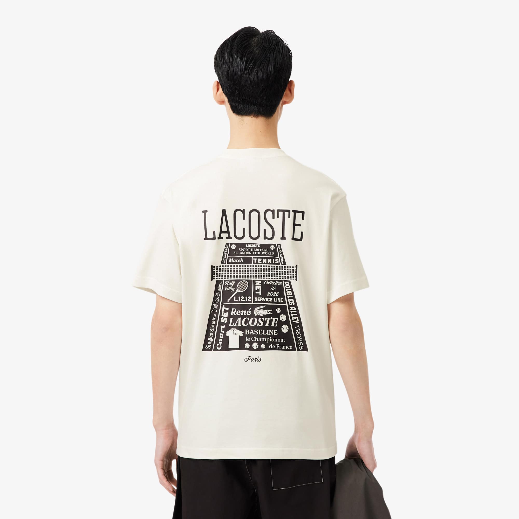 Thumbnail - Lacoste Printed Heavy Cotton T-shirt - Weiß Size XXL