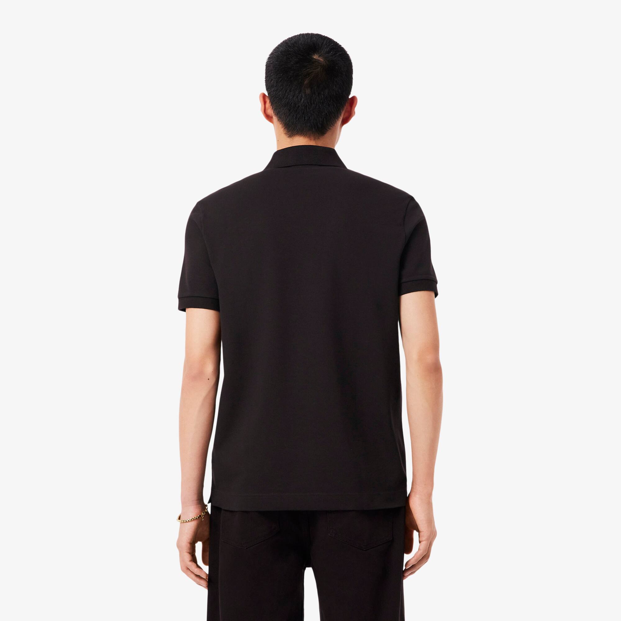 Thumbnail - Lacoste Regular Fit-Polohemd Paris aus Stretch-Piqué - Braun Size 11 - 6XL