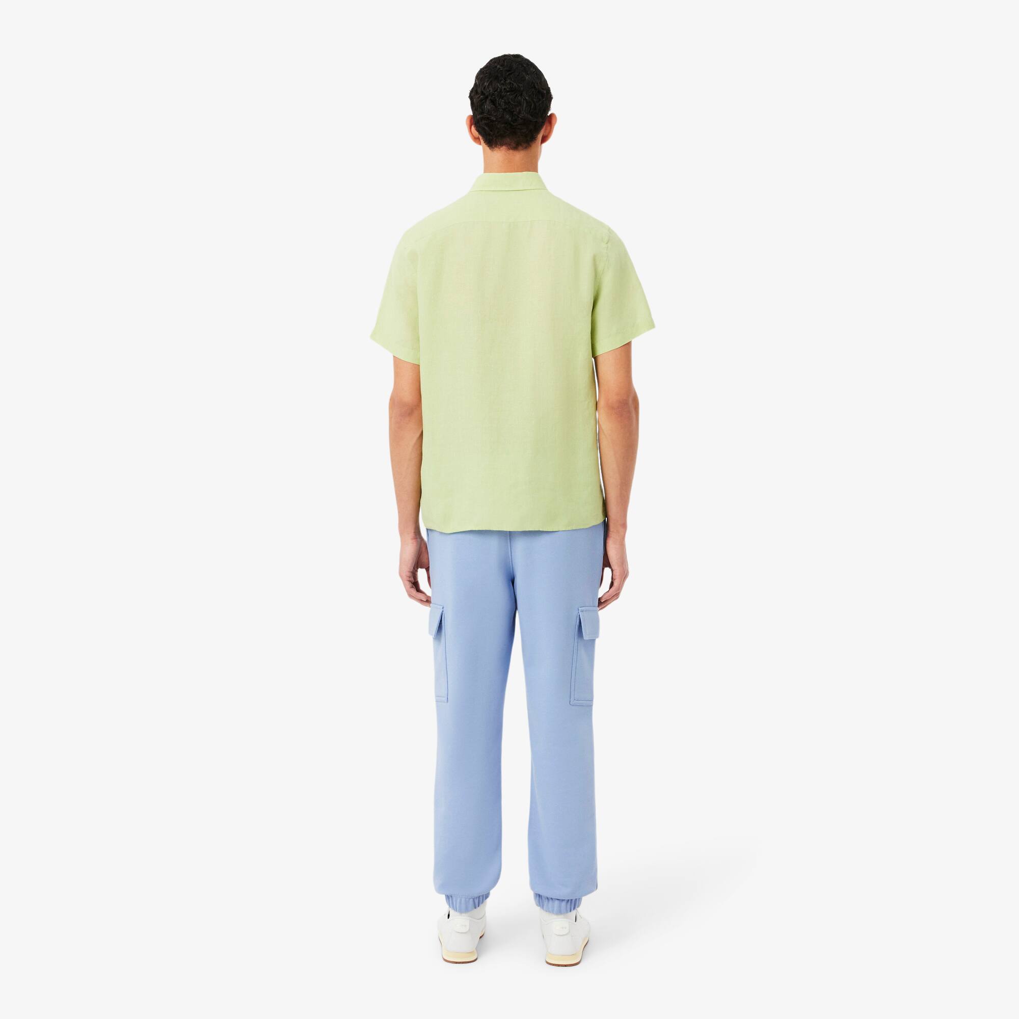 Thumbnail - Lacoste Cargo-Trainingshose aus Fleece - Hellblau Size XS