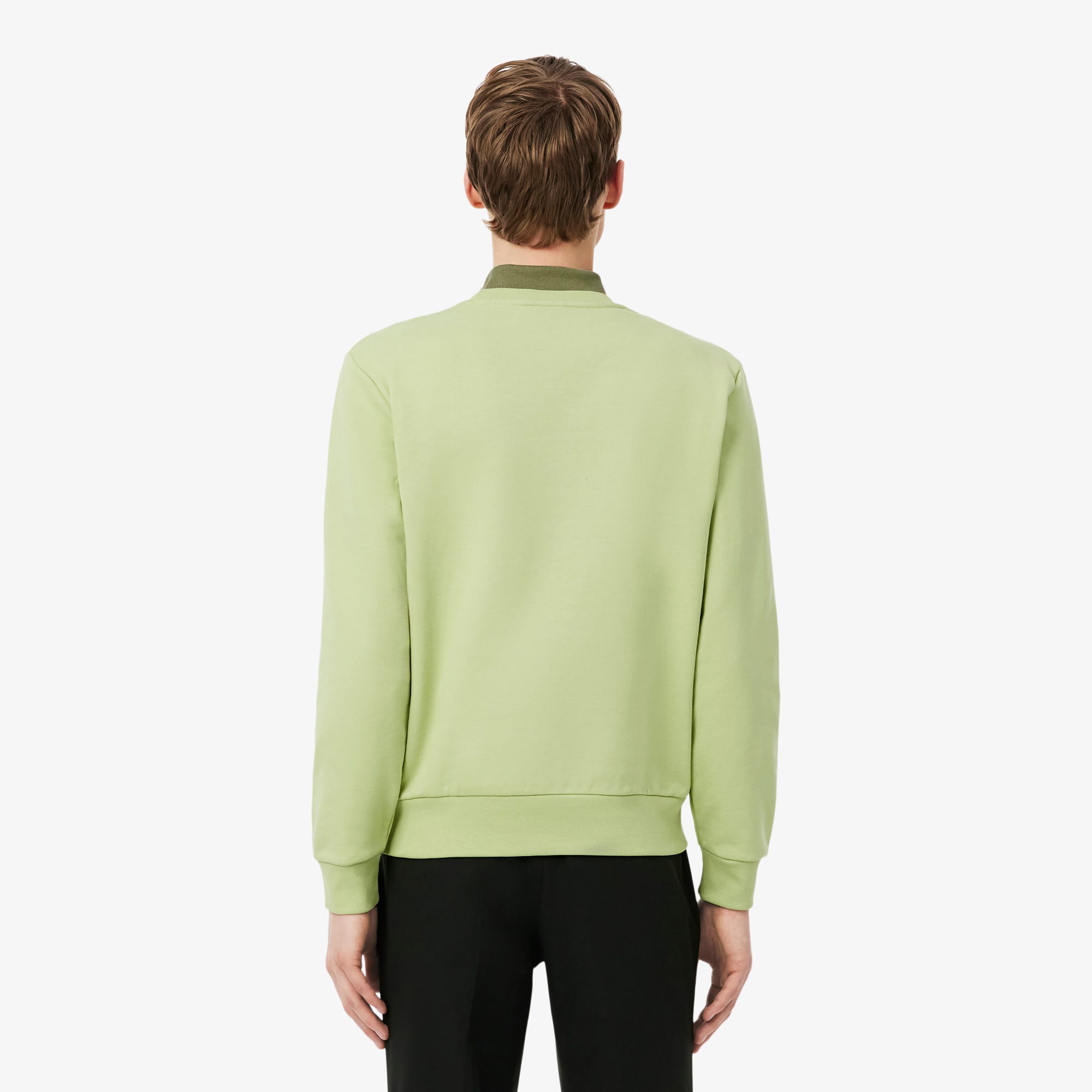 Thumbnail - Lacoste Fleece-Sweatshirt mit Colorblock-Design - Grün Size S