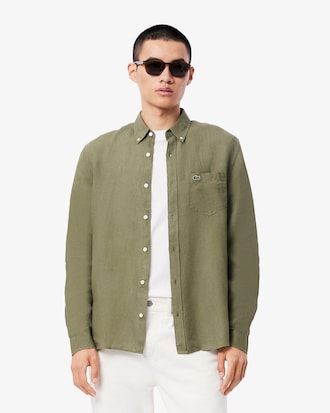 Regular Fit-Leinenhemd