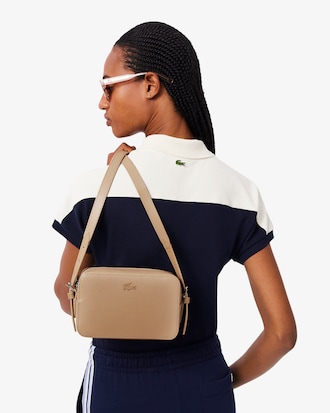 Schultertasche Chantaco aus Piqué-Leder