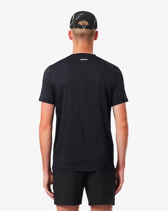 Tennis-T-Shirt aus Jacquard mit Kroko-Print und Ultra-Dry-Technologie