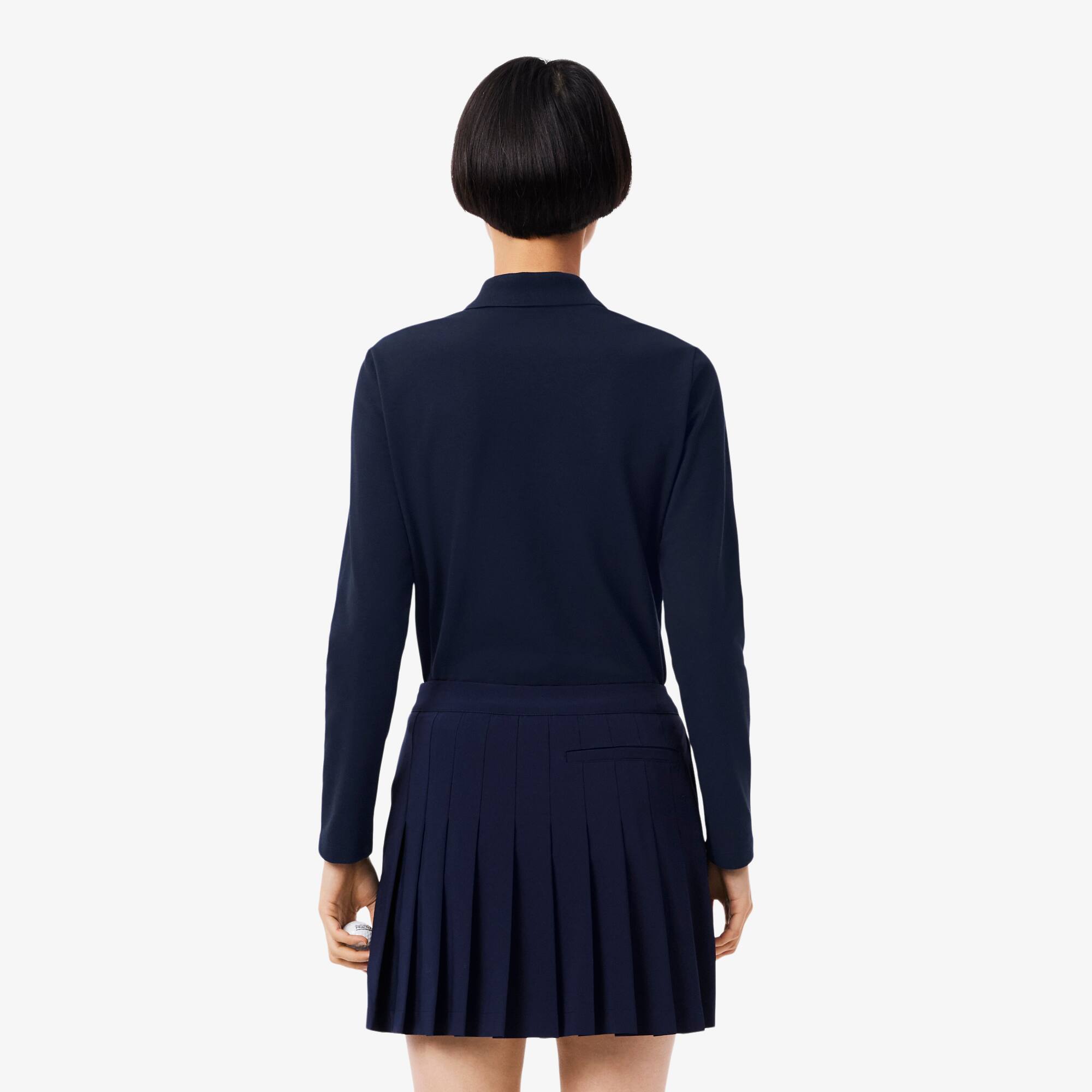 Thumbnail - Lacoste Wärmeregulierendes Golf-Polohemd mit UV-Schutz - Navy Blau Size 36