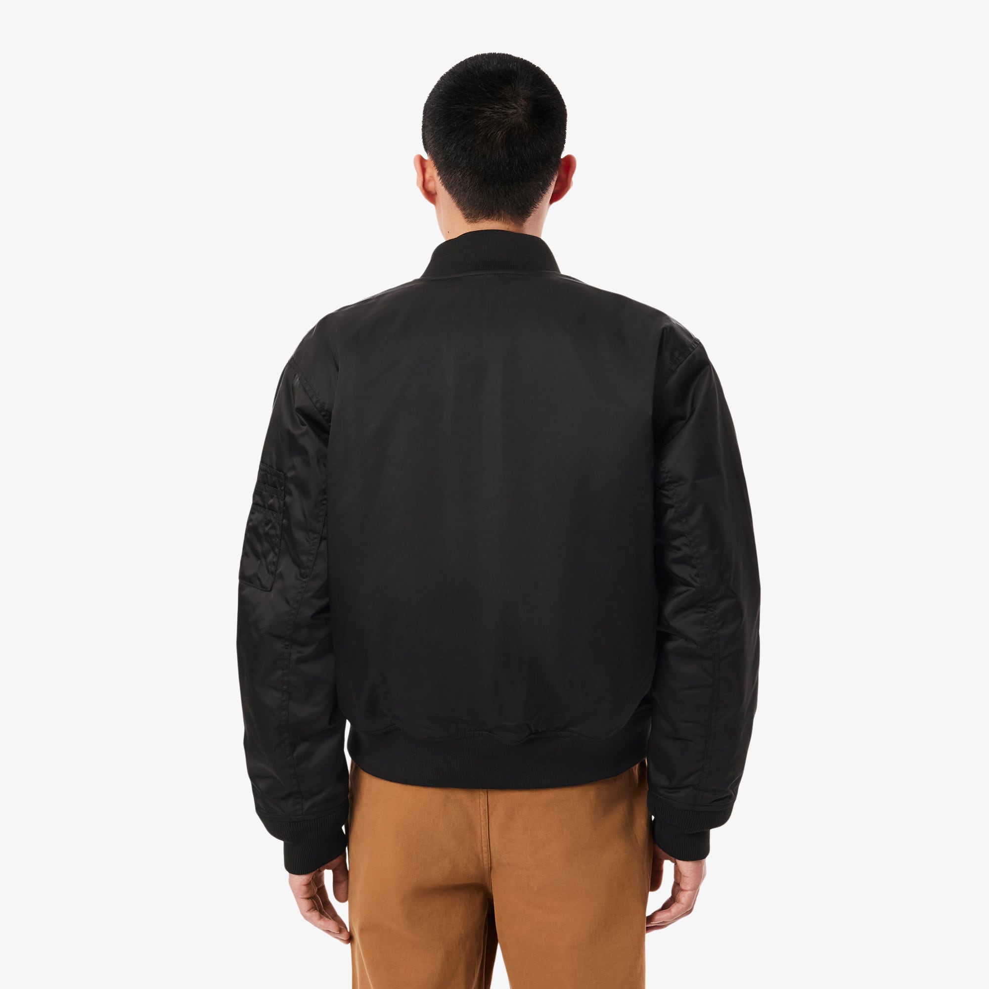 Thumbnail - Lacoste Wasserabweisende, wattierte Bomberjacke - Schwarz Size 46 - S