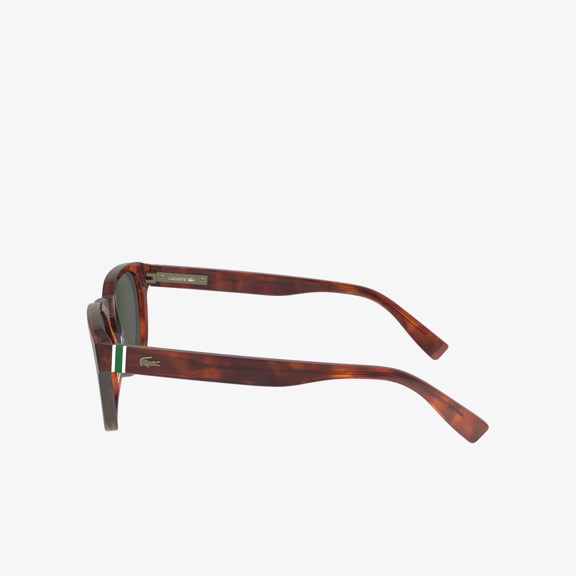 Thumbnail - Lacoste Ovale Acetat-Sonnebrille Ribbon - TORTOISE Size One Size
