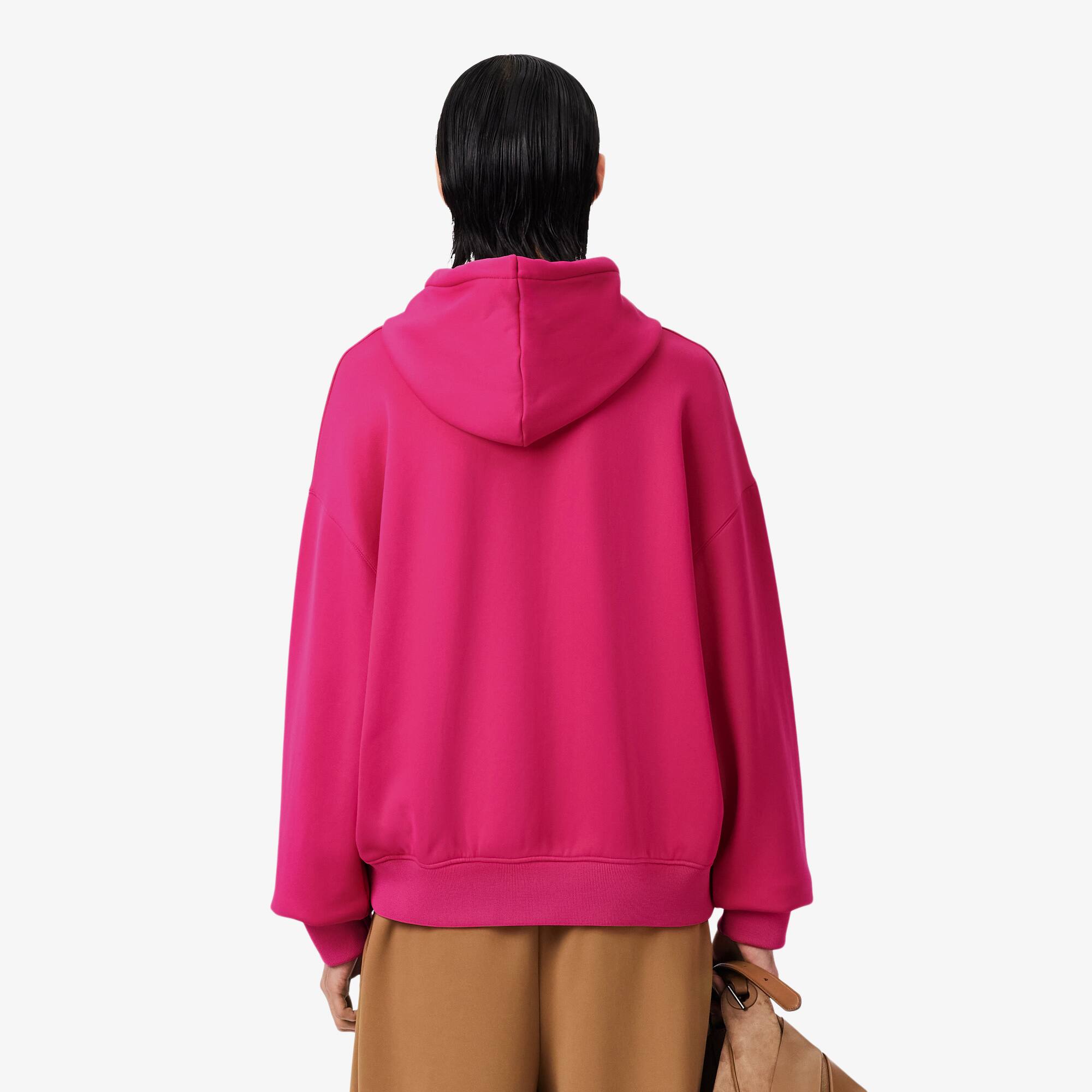 Thumbnail - Lacoste Hoodie Runway mit Badge-Akzenten - Rose Size M