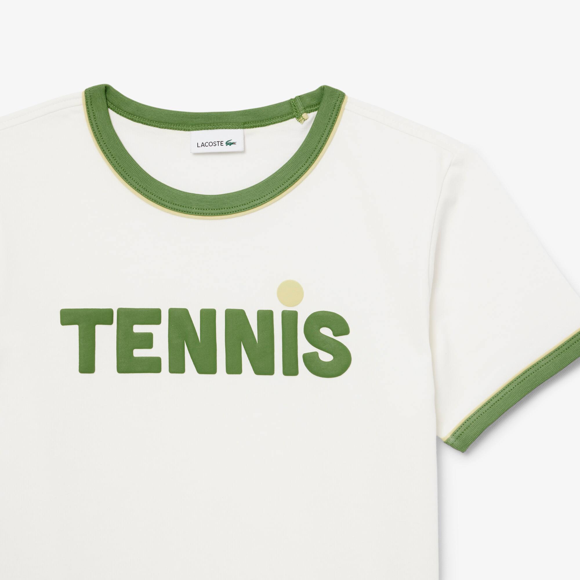 Thumbnail - Lacoste T-Shirt aus Baumwolle mit Print - Weiß Size 12 - 16A