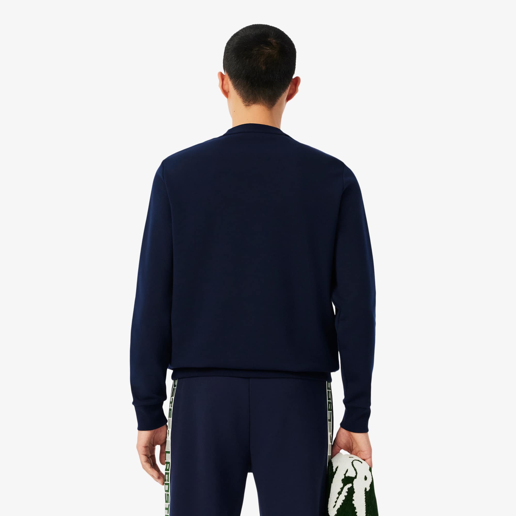 Thumbnail - Lacoste Tennis-Sweatshirt mit Branding-Streifen - Navy Blau Size 4XL