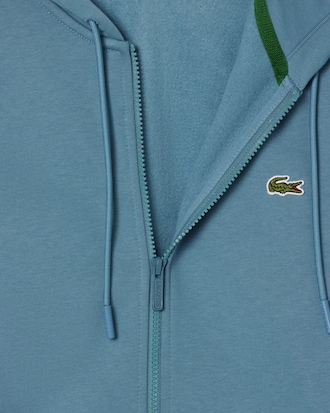 Hoodie aus Fleece mit Reißverschluss