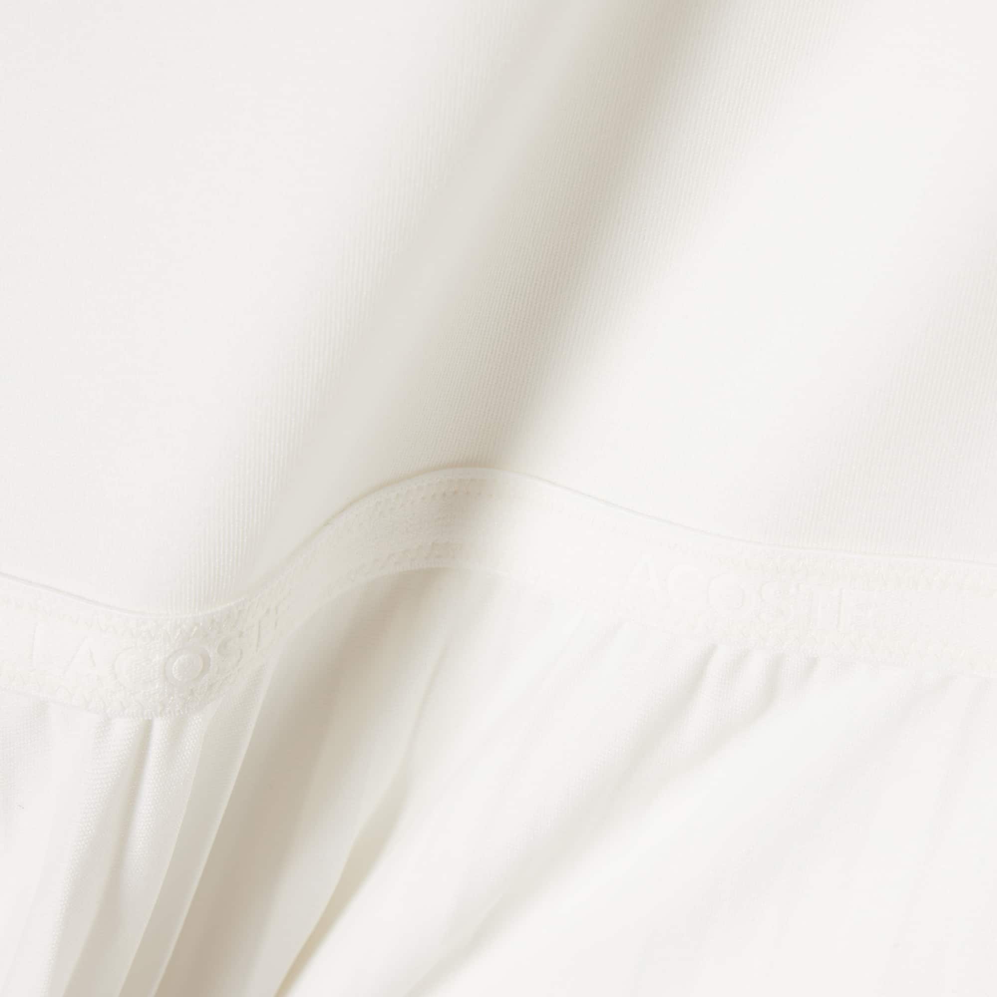 Thumbnail - Lacoste Langes, ärmelloses Faltenkleid - Weiß Size 42