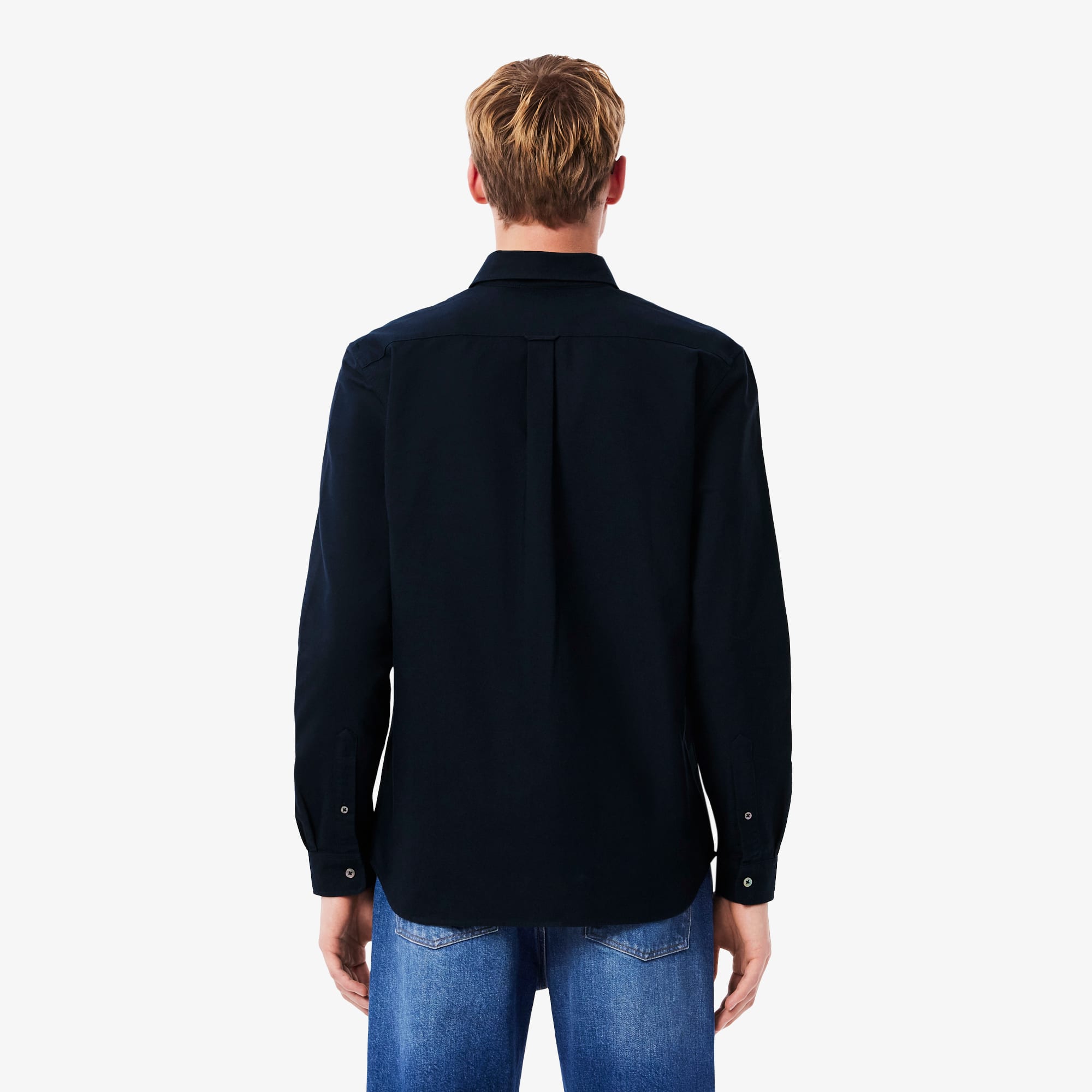 Thumbnail - Lacoste Regular Fit-Hemd aus Baumwoll-Oxford - Navy Blau Size 44