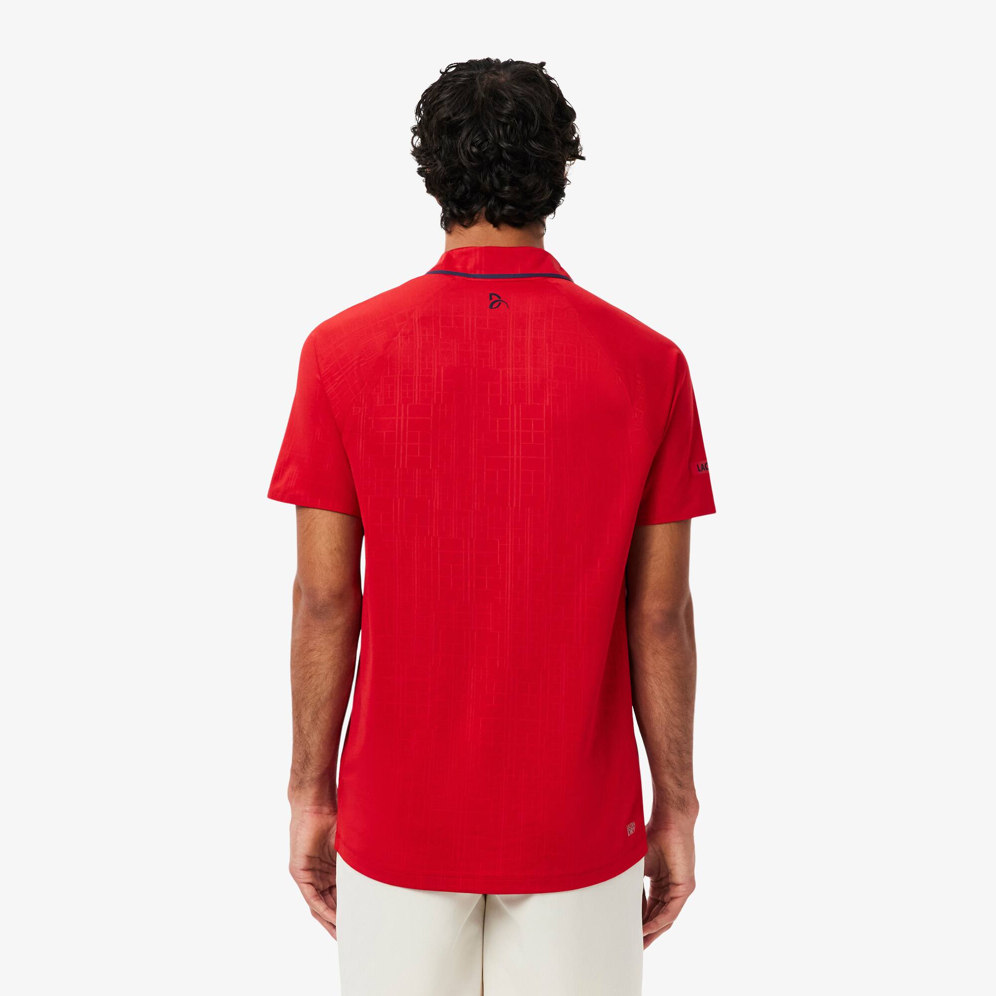 Thumbnail - Lacoste Polohemd Lacoste Tennis x Novak Djokovic On Court - Rot Size 6 - XL