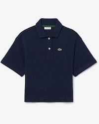 Oversized Polohemd aus Piqu&eacute;   