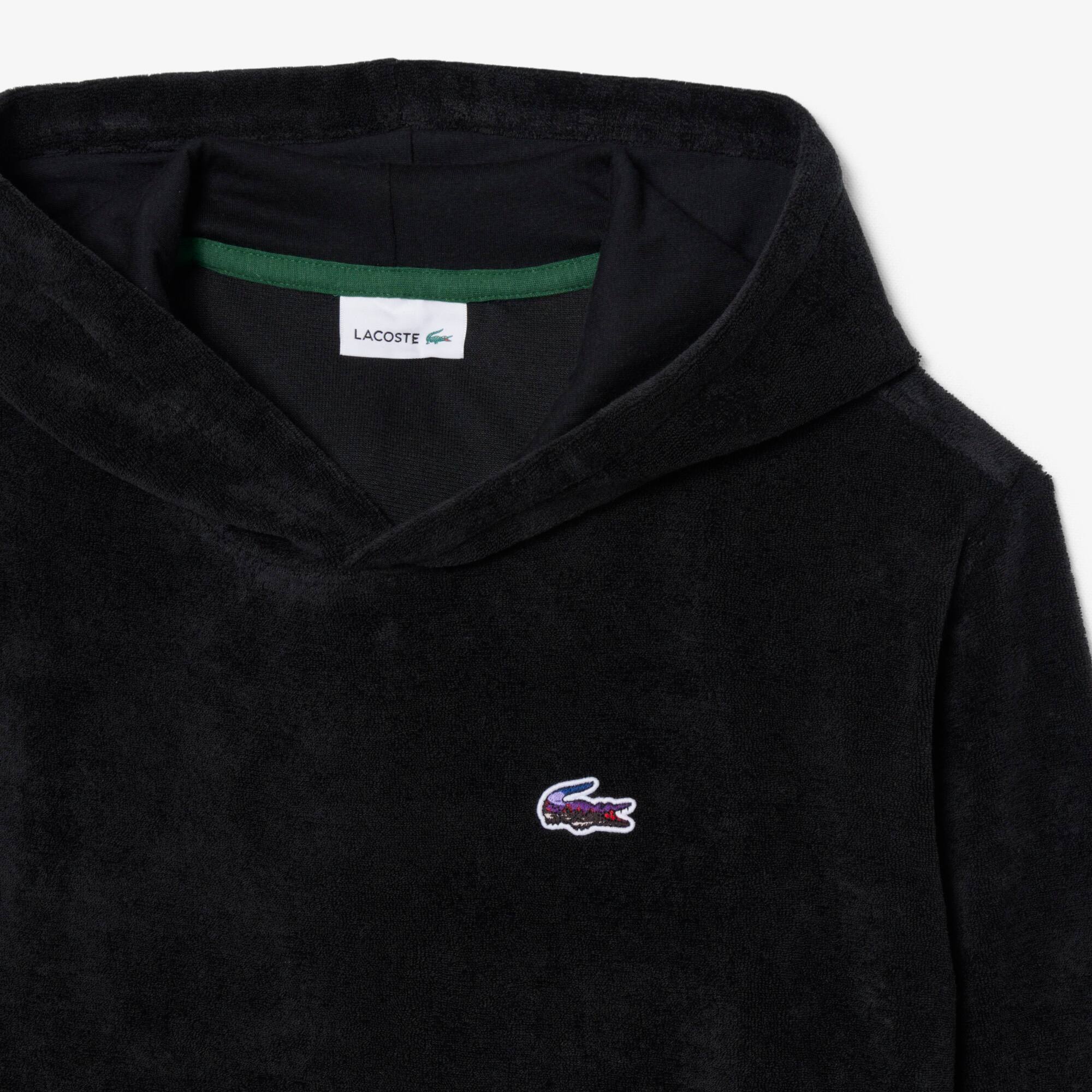 Thumbnail - Lacoste Hoodie aus Samt - Schwarz Size 12 - 16A