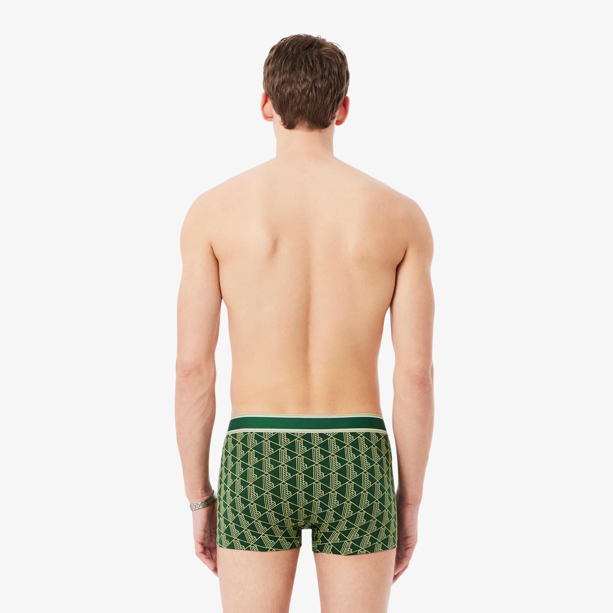 Thumbnail - Lacoste 3er-Pack Trunks mit Monogramm - Vert Size XXL