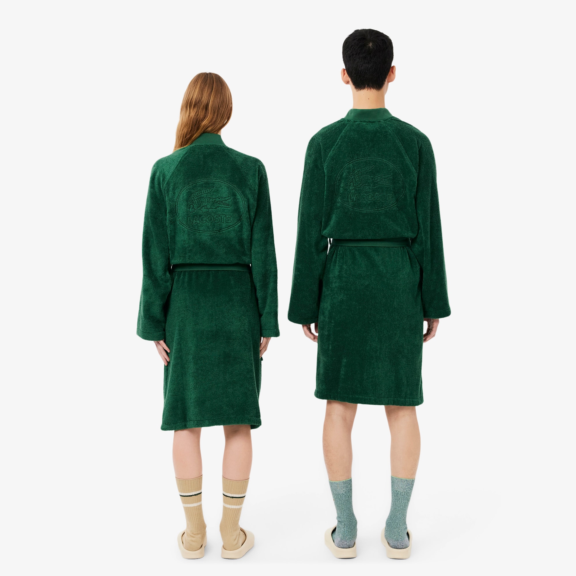 Thumbnail - Lacoste L Defilé Bademantel - VERT Size L