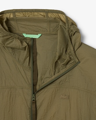 Komprimierbare Jacke aus wasserabweisendem Nylon