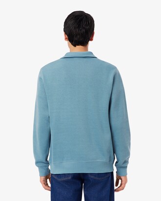 Sweatshirt aus Interlock mit hohem Kragen und Reißverschluss