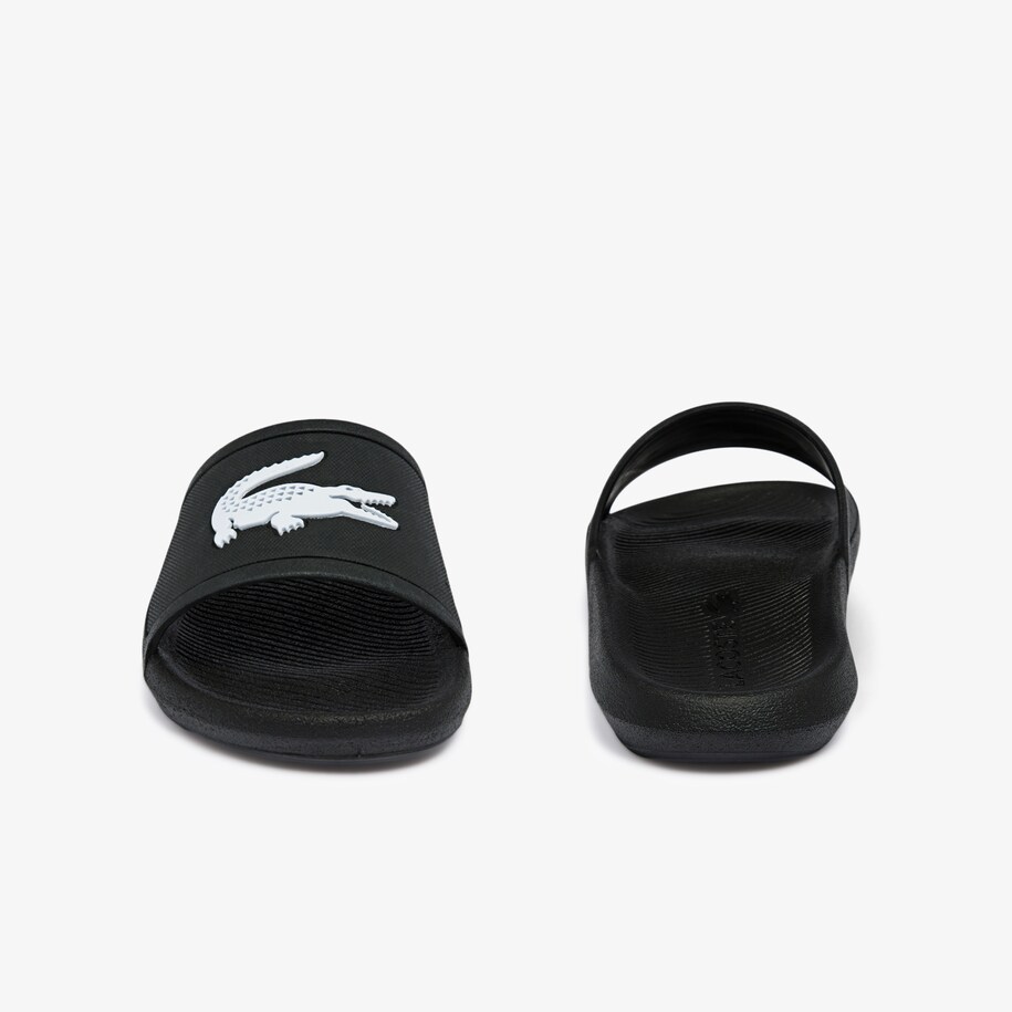 Lacoste schlappen schwarz clearance
