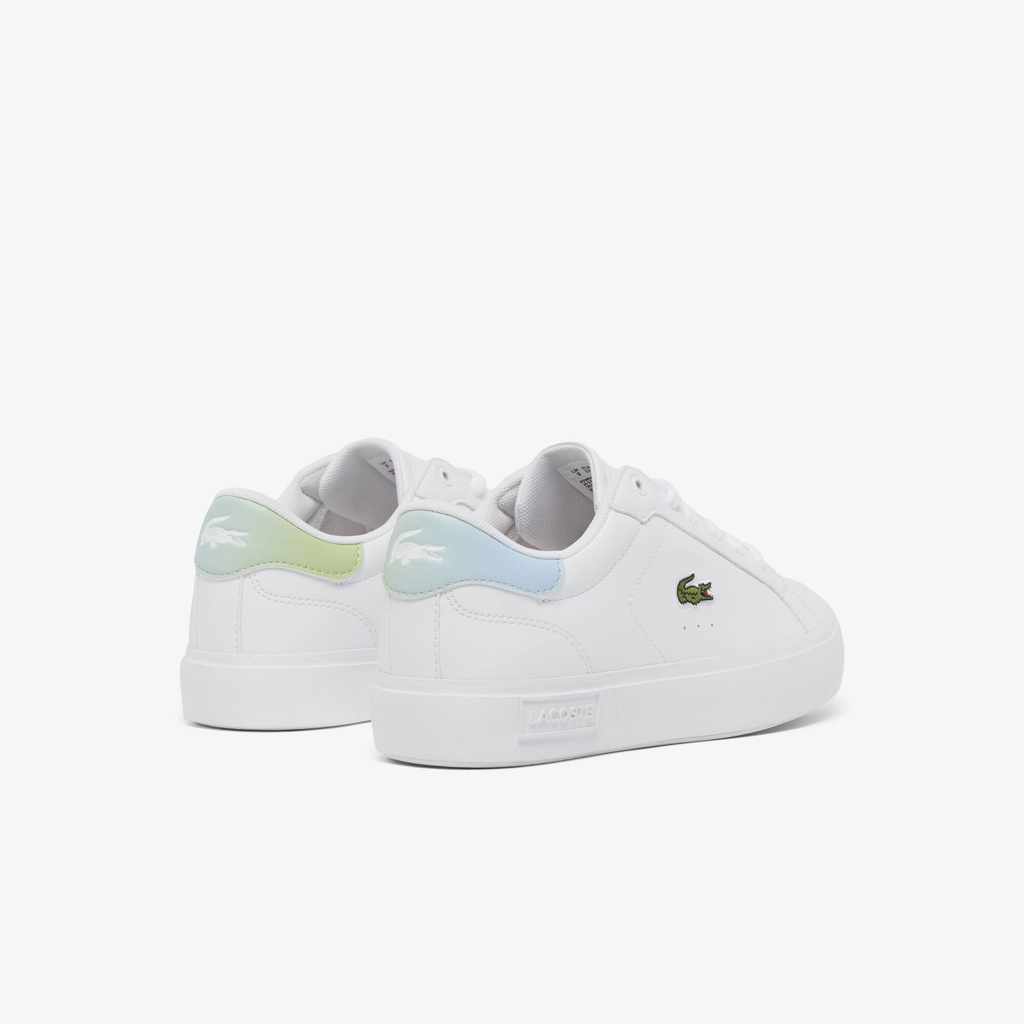 Thumbnail - Lacoste Junior-Sneakers Powercourt - WHT/LT GRN Size 37.5