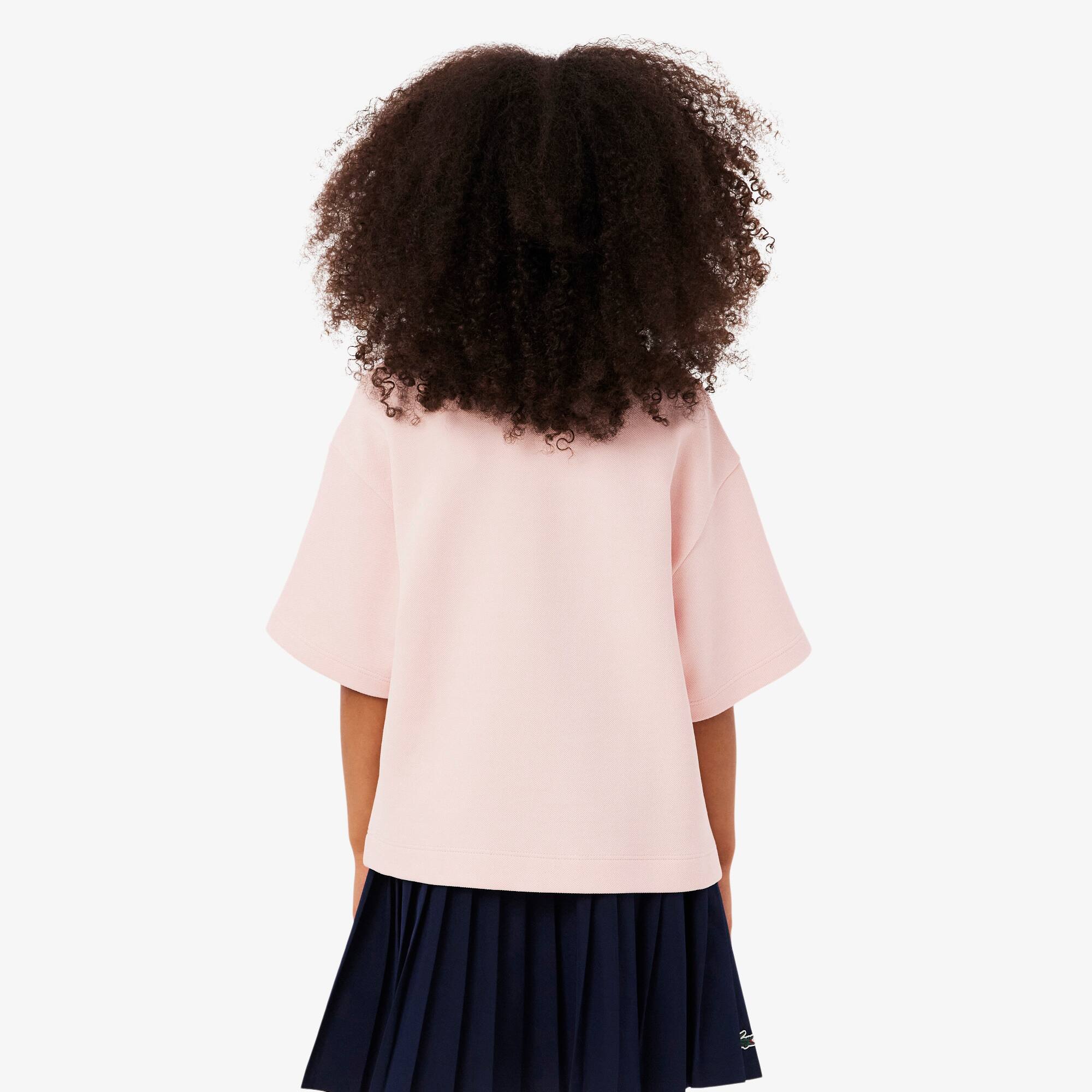 Thumbnail - Lacoste Oversized Polohemd aus Piqué    - Hellrosa Size 8 - 8A