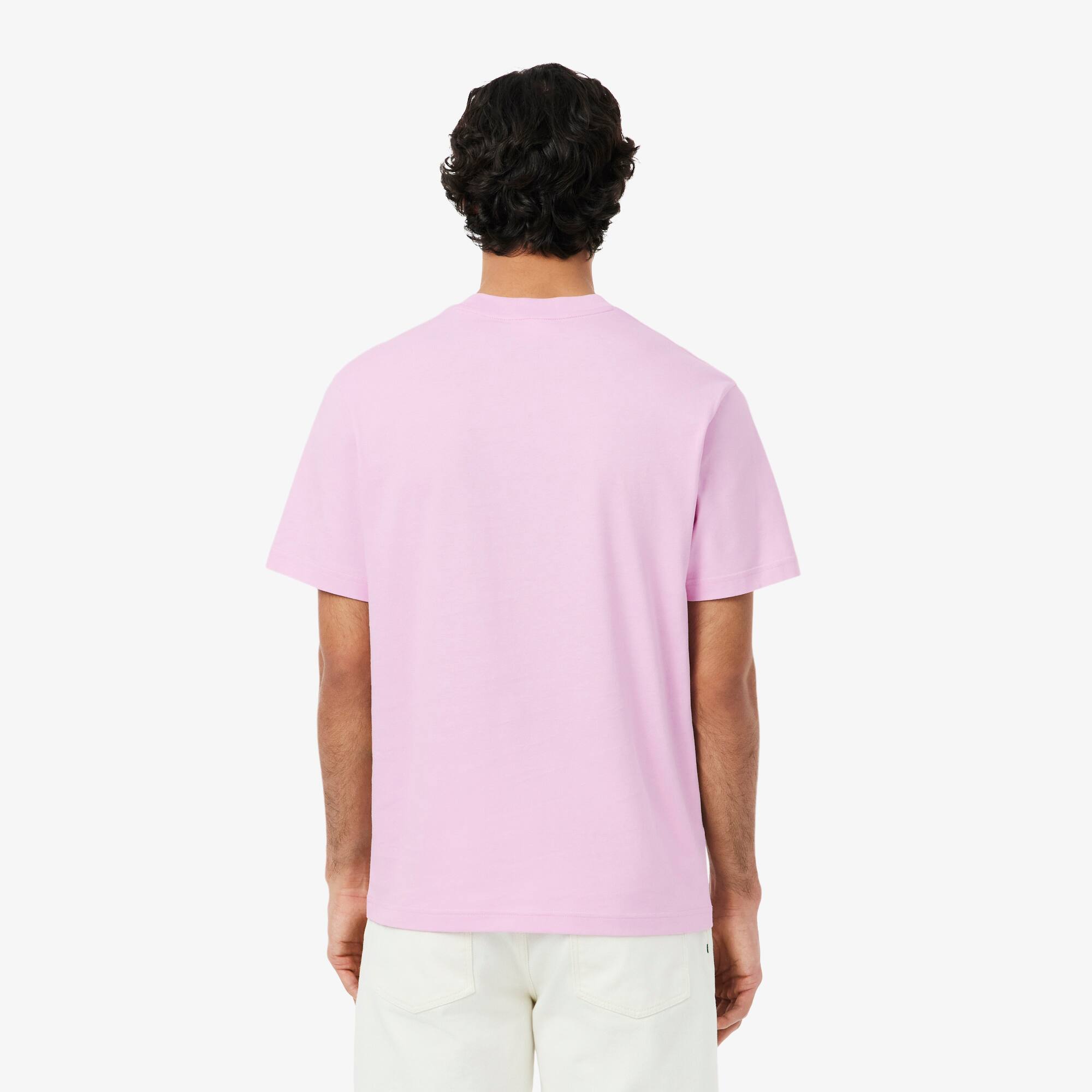 Thumbnail - Lacoste T-Shirt aus Baumwolle - Rosa Size 3XL