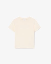 T-Shirt von Lacoste aus strukturierter Baumwolle