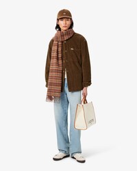 Gestepptes Overshirt aus Cord