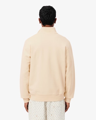 Fleece-Sweatshirt mit Rei&szlig;verschluss und hohem Kragen