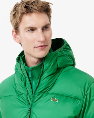 Kure, wasserabweisende Pufferjacke mit Kapuze