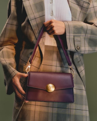 Ledertasche Tennis Bliss mit Klappverschluss