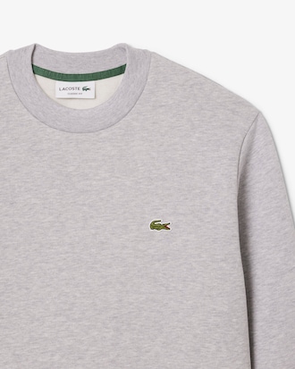 Sweatshirt aus Fleece mit Rundhalsausschnitt