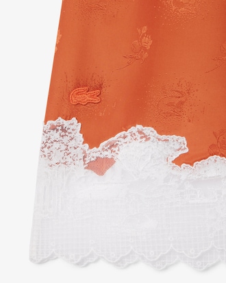 T&uuml;llrock Runway mit Landschaftsstickerei