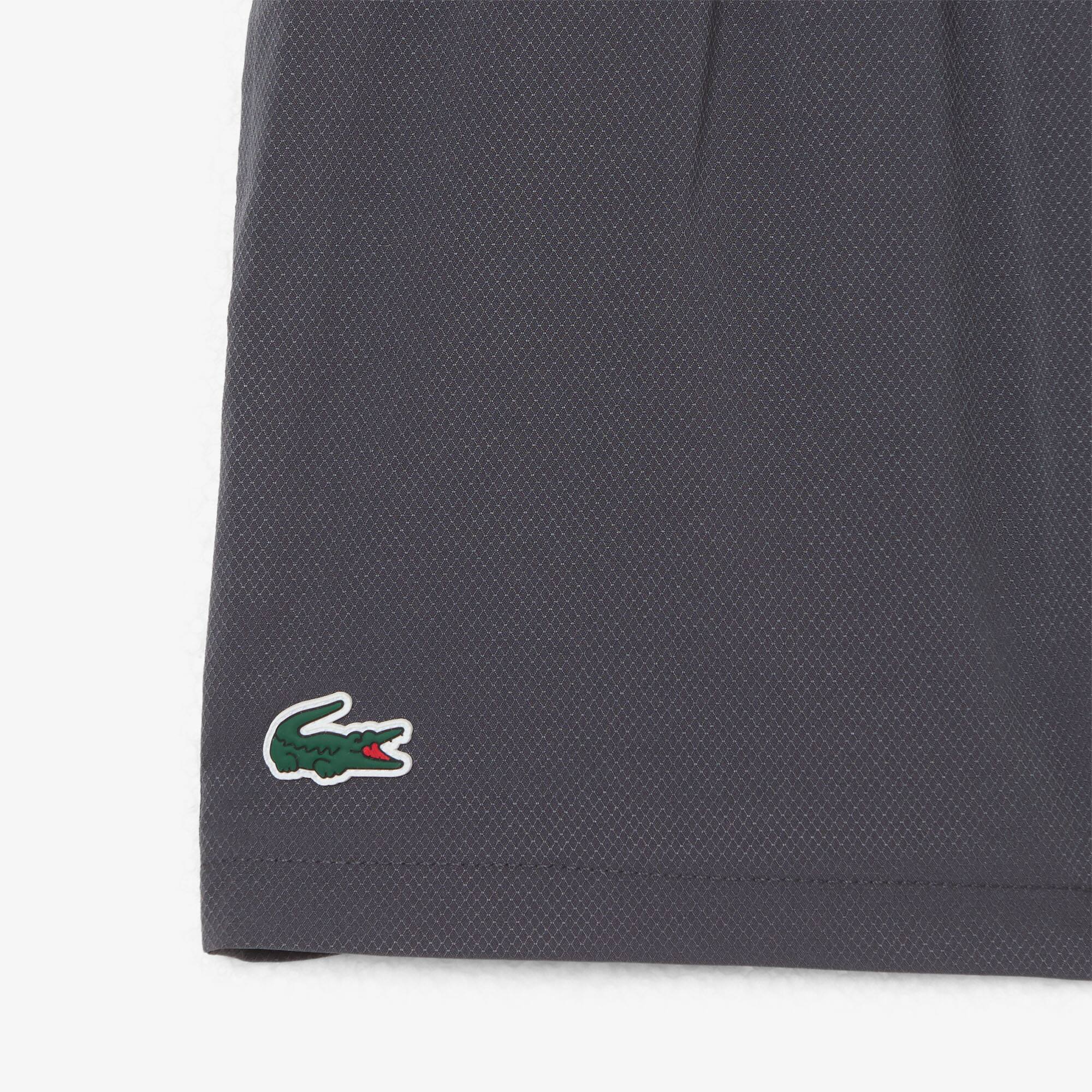 Thumbnail - Lacoste Sportshorts aus Diamant-Taft - Dunkelgrau Size 5 - 5A
