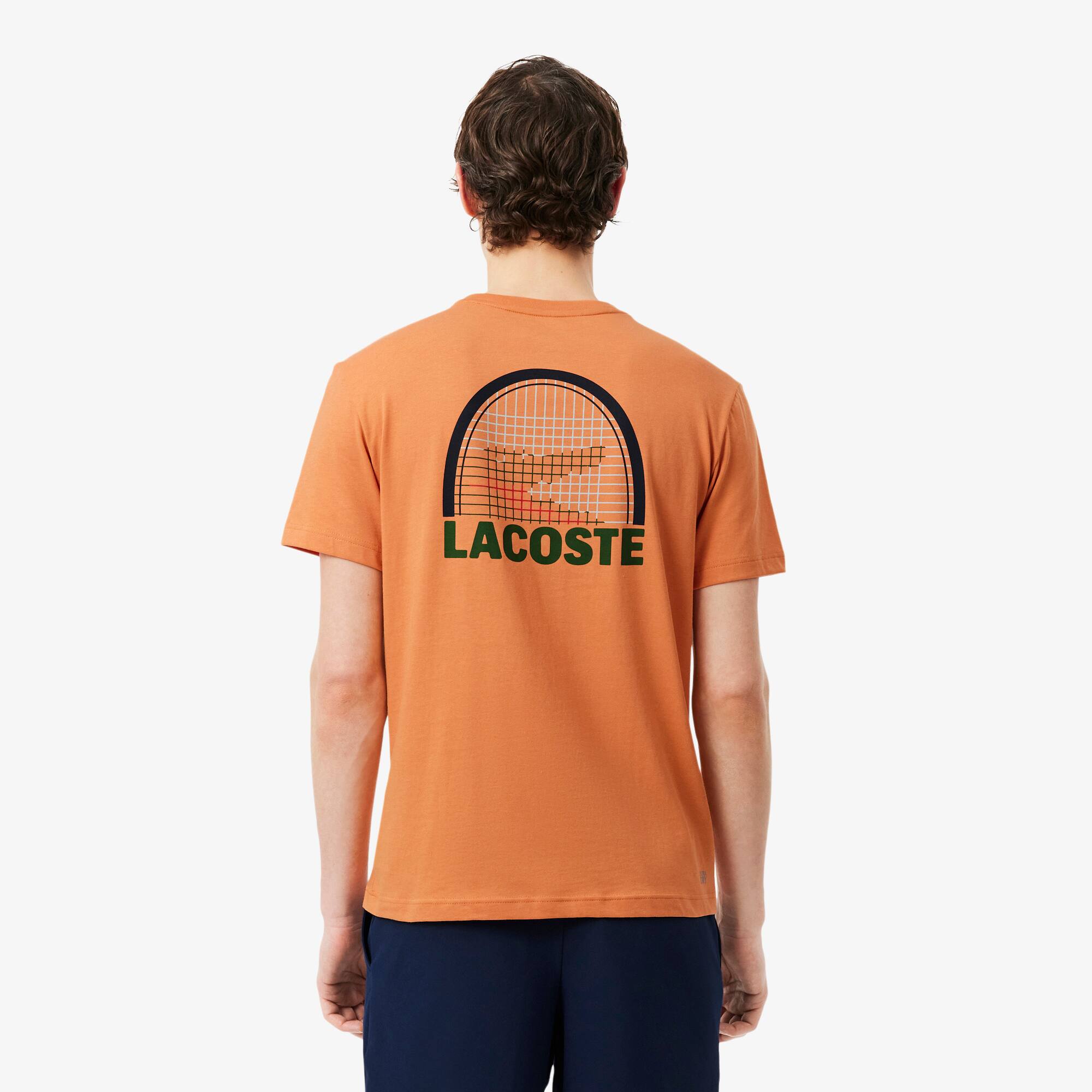 Thumbnail - Lacoste T-Shirt Lacoste Tennis x Daniil Medvedev - Orange Size L