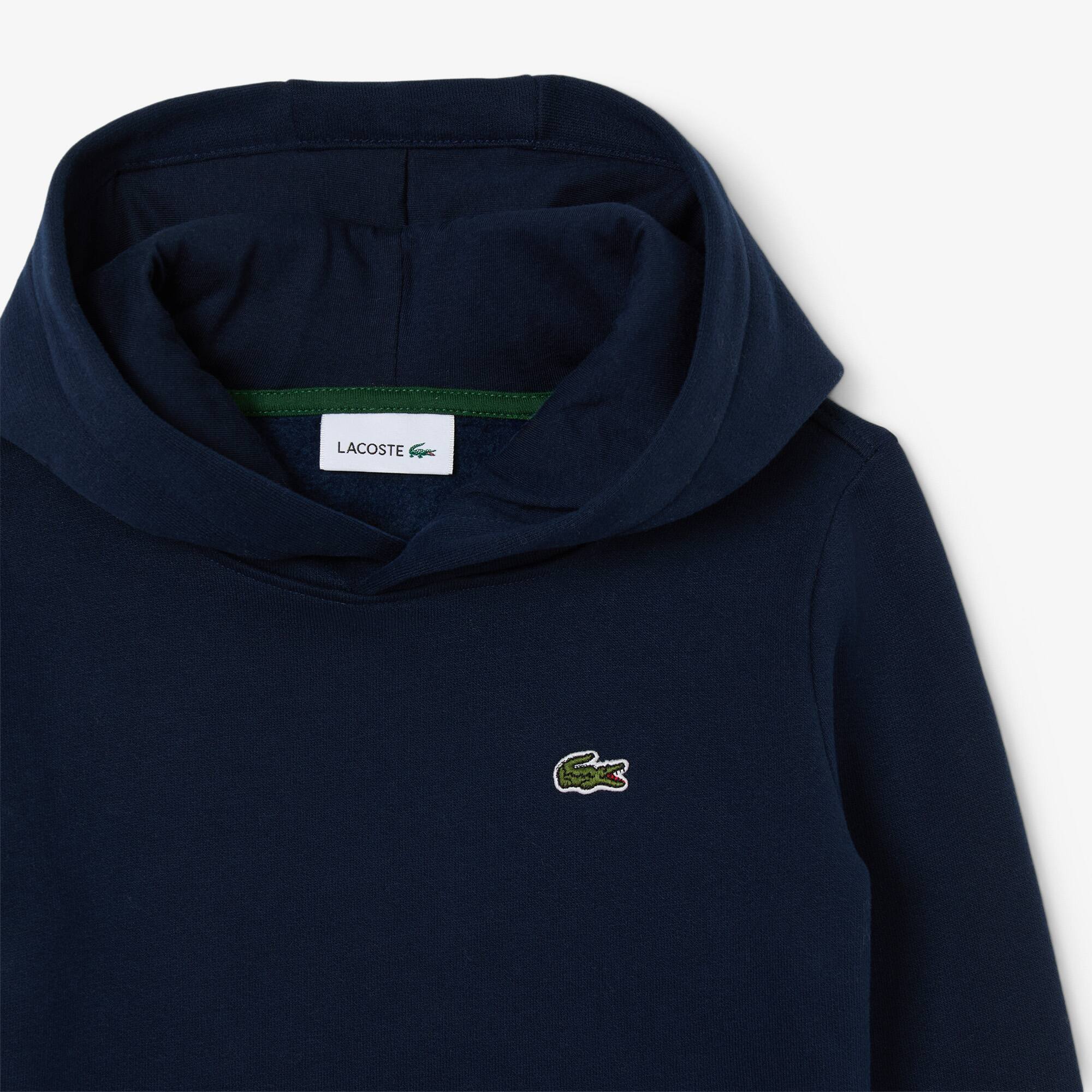 Thumbnail - Lacoste Fleece-Hoodie mit Kängurutasche - Navy Blau Size 6 - 6A