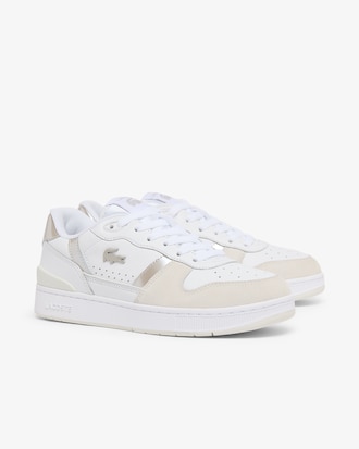 Damen-Sneakers T-Clip Set aus Leder