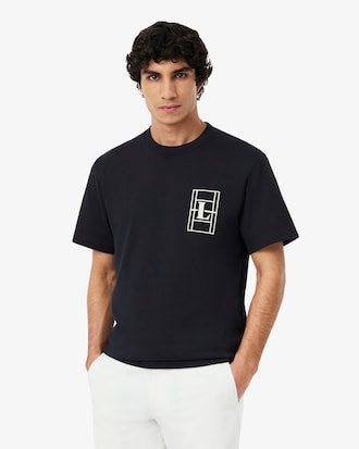 T-Shirt aus schwerem Jersey mit Stickerei