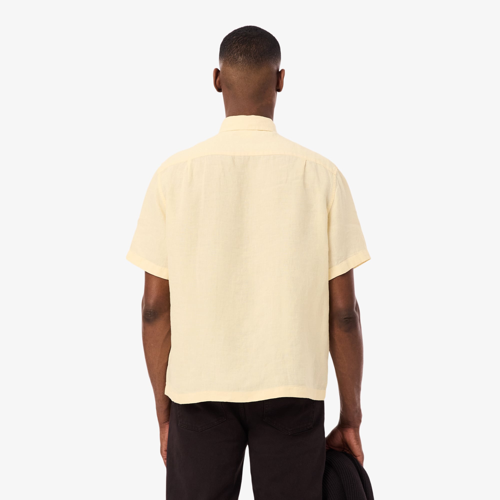 Thumbnail - Lacoste Relaxed Fit-Hemd aus Leinen - Beige Size 40