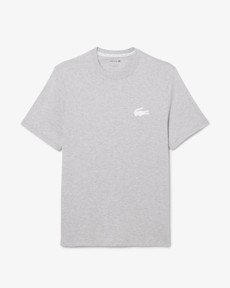 Loungewear-T-Shirt aus Baumwolle mit Krokodil-Druck