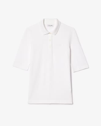 Slim Fit-Polohemd L.12.D mit Dreiviertelärmeln